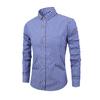 Men's Large-sized Checked Long-sleeved Shirt, Digital Printed Lapel Light Button Shirt For Men
