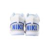 Nike Court Borough Cushioning, Wear Resistant Mid top Kids' Skateboarding Shoes White Blue Children Aged 3 7 Years Old Sneakers FB7178-141