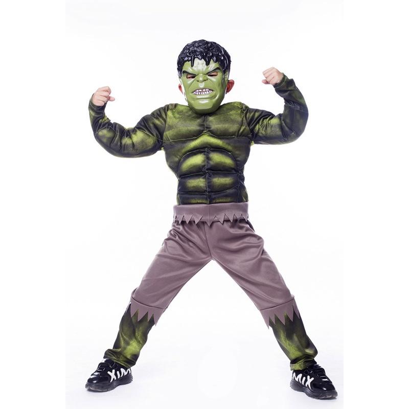 The Avengers Hulk Muscle Mask Costume For Boys Premium Quality Cosplay Outfit
