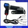 Electric Scooter Throttle Grip with Voltage Display and 23 Blue Screen Rice Grain Switches