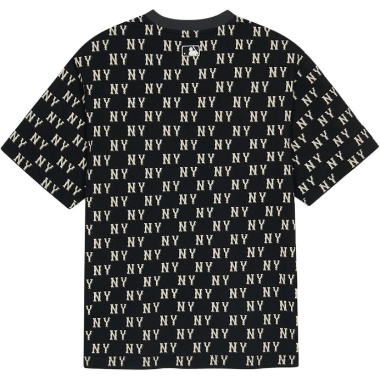 New MLB New York Yankees Overfit T Shirt Unisex Black 3ATSM0553-50BKS