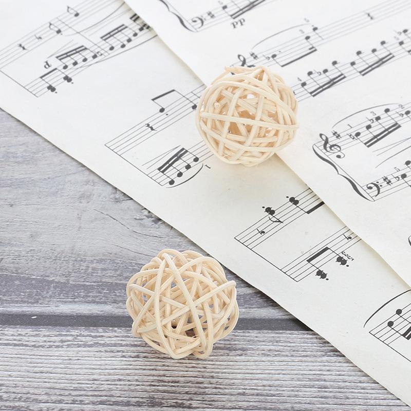 5CM White Scented Rattan Ball   Natural Plant Handmade Decoration Ball