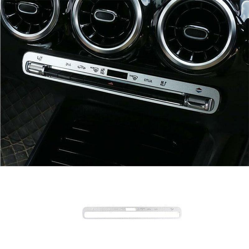 For Benz GLB - Aluminum Silver Central Console AC Switch Sticker Trim