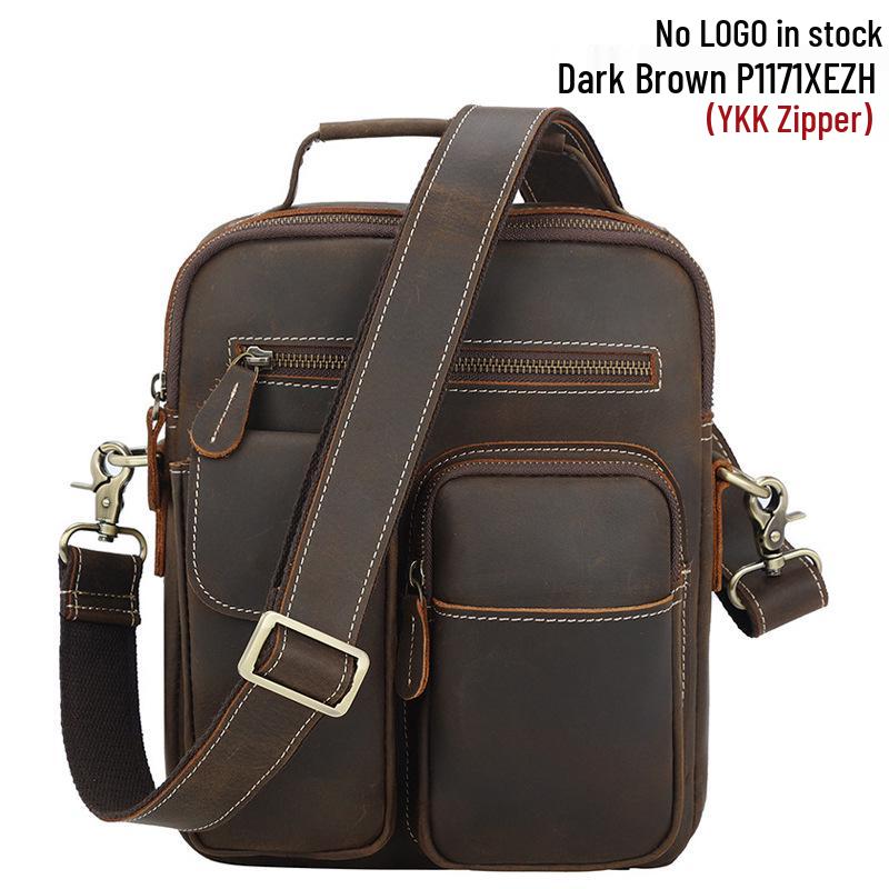 

Tide Cow Men s Vintage Crazy Horse Leather Crossbody Messenger Bag