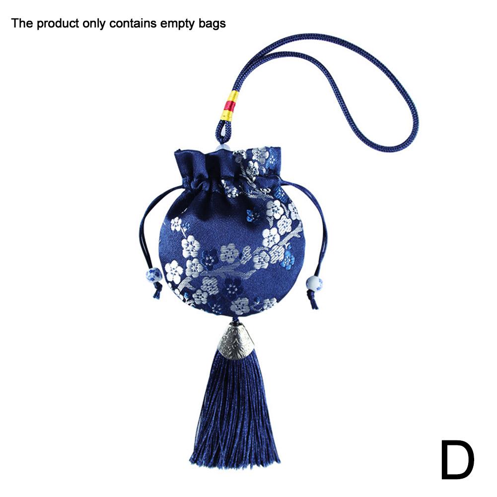 Sachet Sachet Empty Bag Chinese Style Jewelry Storage Bag Handmade Vintage Embroidery Tassel Lucky rawstring Bag Cloth Pocket