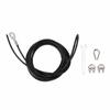 5pcs Adjustable Length Pulley Cable Black Coated Pulley Machine Wire Home Workout