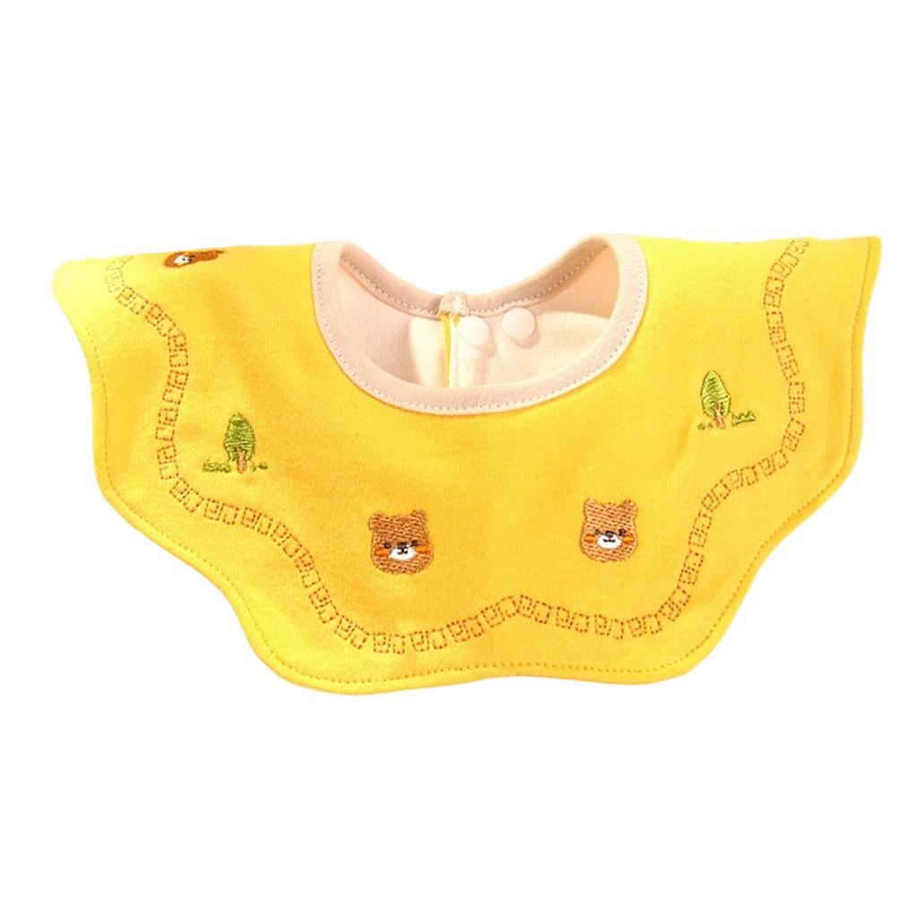Adjustable Snap Closure Muslin Drooling Bib Convertible Saliva Towel Neck Scarf for Infants Toddler Nursing Daily