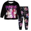 Children's Fashion Suit Skirt Round Neck Long Sleeve Top Pants