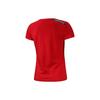 Under Armour Printed Logo Athletic Moisture-Wicking Knit Crew Neck Short Sleeve T-Shirt Women tops Red 22500520-600