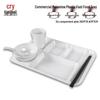 Jingbeier Melamine Divided Serving Plates & Tableware