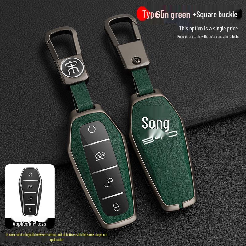 BYD Song Tang Max G5 E5 Qin Car Metal Key Case - Creative Shell Design