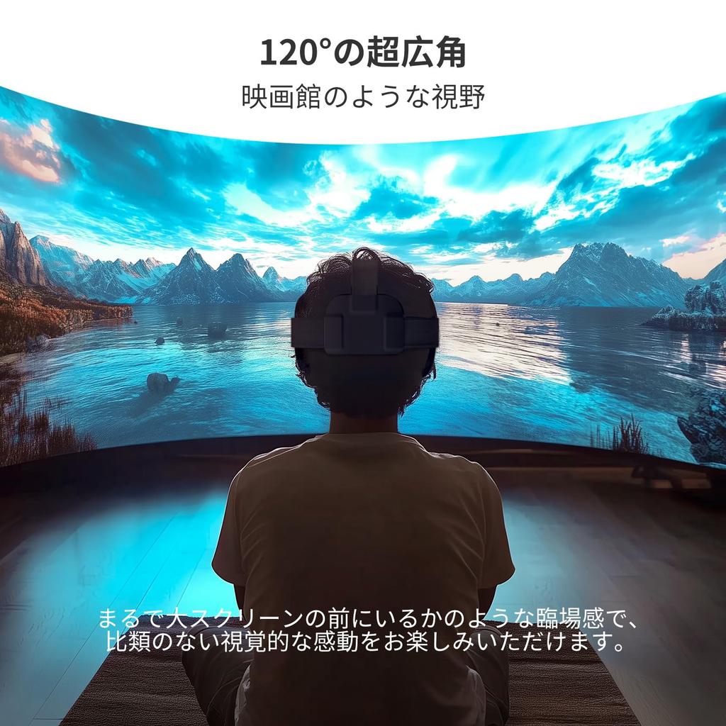 DESTEK V5 VR Goggles with Smartphone Remote Control Lightweight and Wide Field of 1080P Fast Response Glasses Blue Light Filtering Aspherical