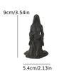 Gothic Hooded Female Grim Reaper Kneeling Figurine 3D Print Home Desktop Ornament Halloween Altar Decor Occult Collectible Gifts