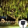 Solar Garland Lamp 30/50cm Festoon LED Fairy Meteor Shower Light String Summer Christmas Wedding Party Decoration Garden Outdoor