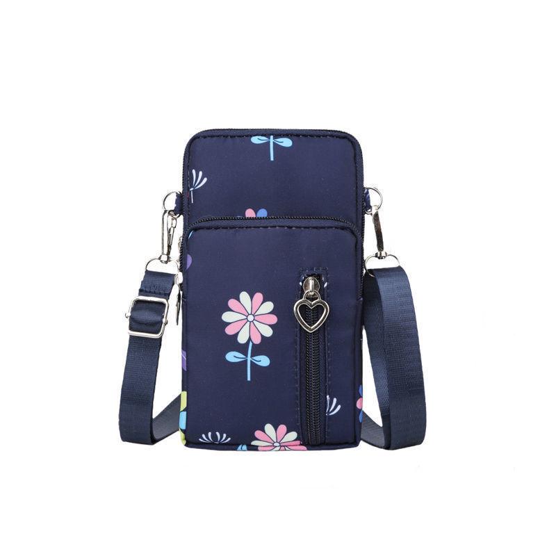 Women's Crossbody Phone Bag - 2023 Korean Canvas Shoulder Bag, Casual Small Square Wristlet & Neck Pouch