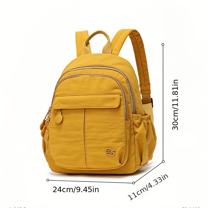 Mini-Rucksack für Damen Mehrfarbig Leichtes Nylon Kleiner Rucksack Mehrere Fächer Aufbewahrungsrucksack für Schule Reisen Täglichen Gebrauch und Wochenendausflüge