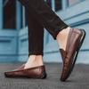 2025 Autumn NEW Men's Loafers Comfortable Flat Casual Shoes Men Breathable Moccasins Slip-On Soft Leather Driving Shoes