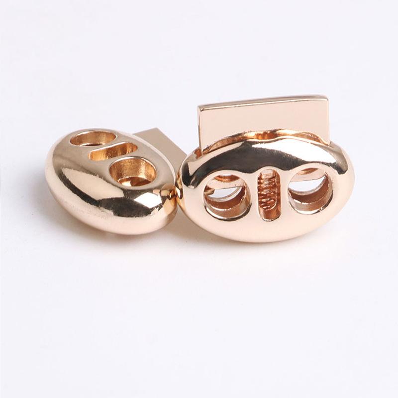 High-Grade Metal Pig Nose Buckle Spring Buckle Sweater Hat Rope Stop Rope Elastic Buckle Shoelace Adjustment Buckle Clothing Accessories