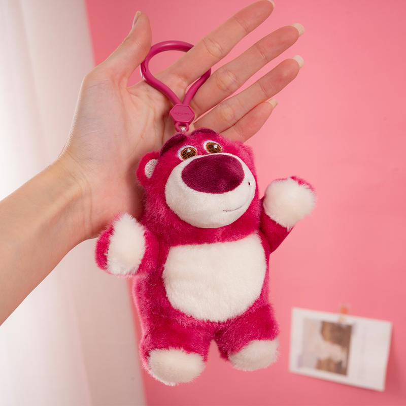 Disney Rex Dinosaur Pendant Winnie the Pooh Lotso Plush Toy Cute Doll Keyring Children's Toy Backpack Pendant Birthday Present