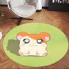 Hamtaro (5) Rund kontormåtte Dekorativ gulvmåtte til kontor, soveværelse, stue og hjemmerum