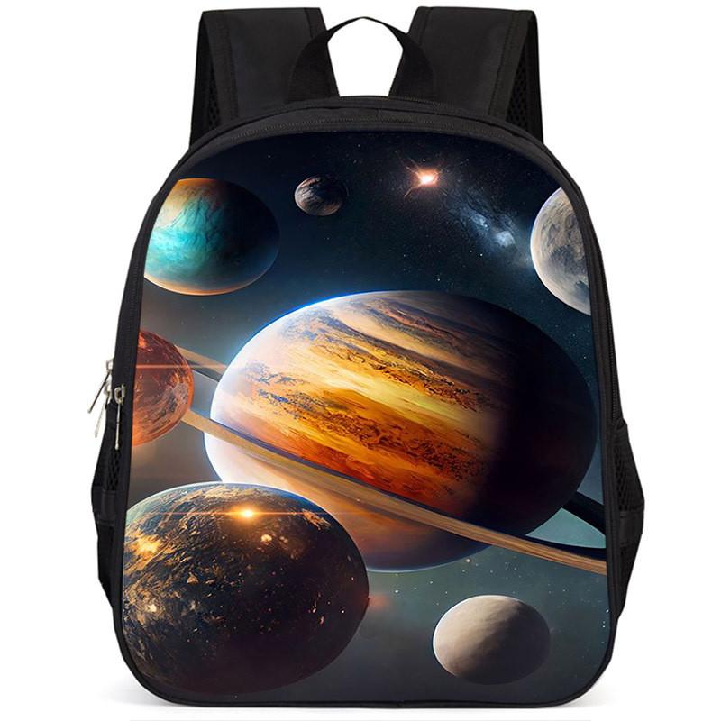 Spacious 15-inch Lightweight Oxford Cloth Backpack For Kids Unisex School Bag