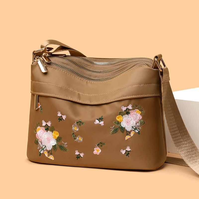 Artistic and Chinese-style Embroidered Women's Single-shoulder Bag Crossbody Fashionable Women's Backpack Large-capacity Bag