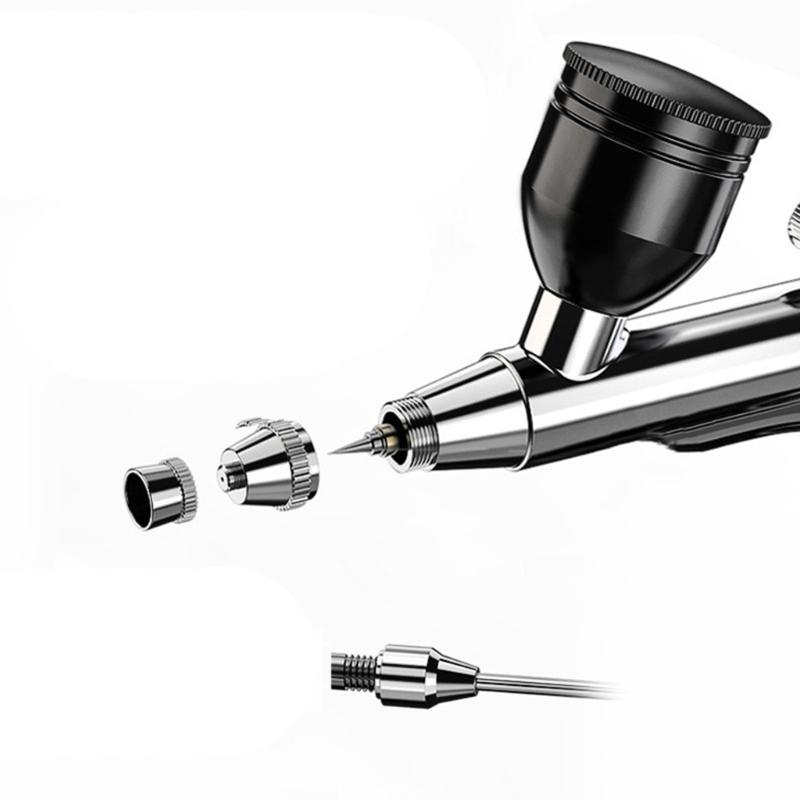 Airbrush, Spray Guns Set with Compressor, Portable Wireless Airbrush Kit and Rechargeable Hand Airbrush 3 Gear