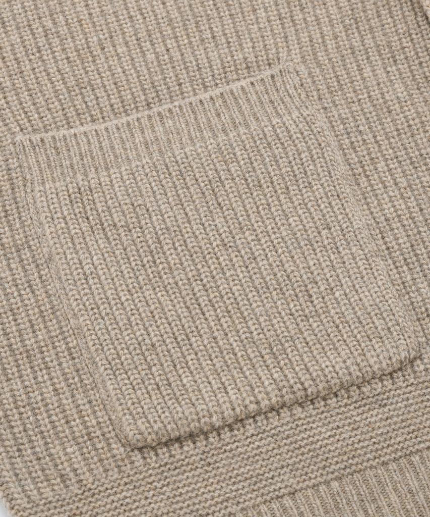Frizmworks Heavy Wool Round Cardigan _ Oatmeal