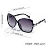 Women's Oversized Square Sunglasses Black Frame Gradient Lens High-Quality UV Protection Fashion Eyewear For Daily & Beach