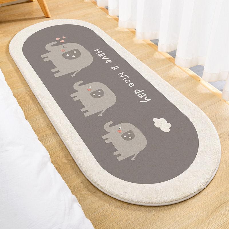 Bedroom Bed Rug Living Room Coffee Table Mat Toilet Door Toilet Door Absorbent Non-slip Foot Mat Bathroom Floor Mat