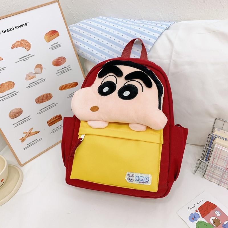 Chan Shin Crayon Capybara Pattern Kids Backpack Breathable Schoolbag Gift Cute