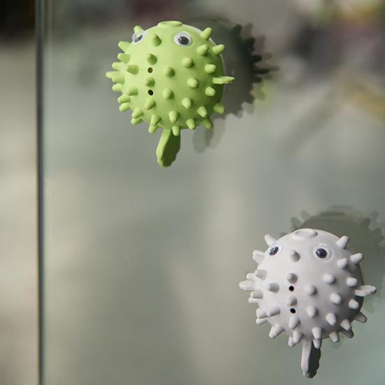 Catnip Ball Cat Toy Pufferfish Ball Rotatable Lick Toy Rubber Interactive Chew Toy Kitten Teething Ball for Indoor Cats Teeth Cleaning Entertainment