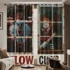 Clown Pattern Blackout Window Curtains for Bedroom