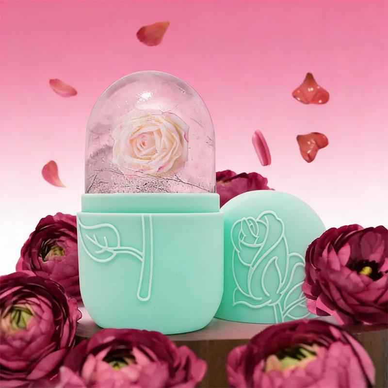 Reusable Ice Roller For Face And Eye Facial Beauty Ice Roller Skin Care Tools Ice Facial Cube Silicone Ice Mold Beauty Cooling