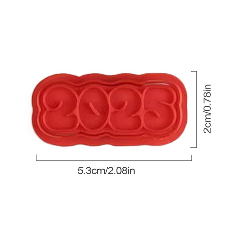 Happy New Year Cookie Stamp Snake Cookie Cutters Stamp Spring Festival Cookie Mould Baking Cutters New Year Shapes Kids Baking
