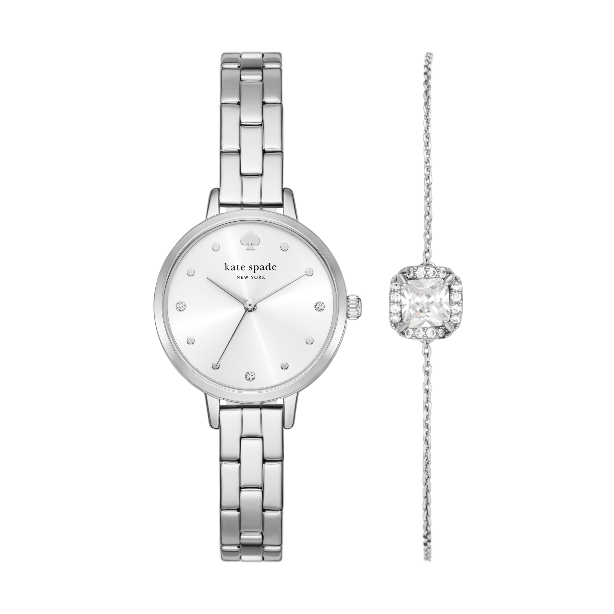 

Spade Новые Часы Metro KSW9075SET Серебристые [Kate York] Женские серебряный