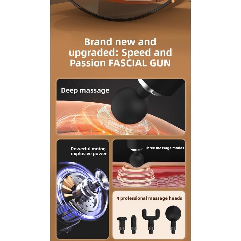 Mini Fascia Gun, Electric Massager with Multi-speed Vibration for Muscle Relaxation