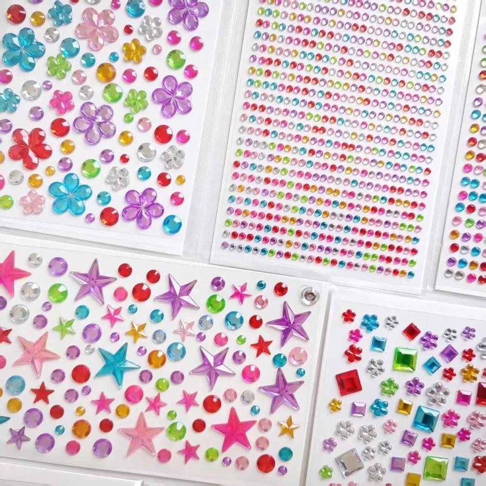 3D Rhinestone Rhinestone Stickers Mix-And-Match Self Adhesive Rhinestone Sticker Dress-Up