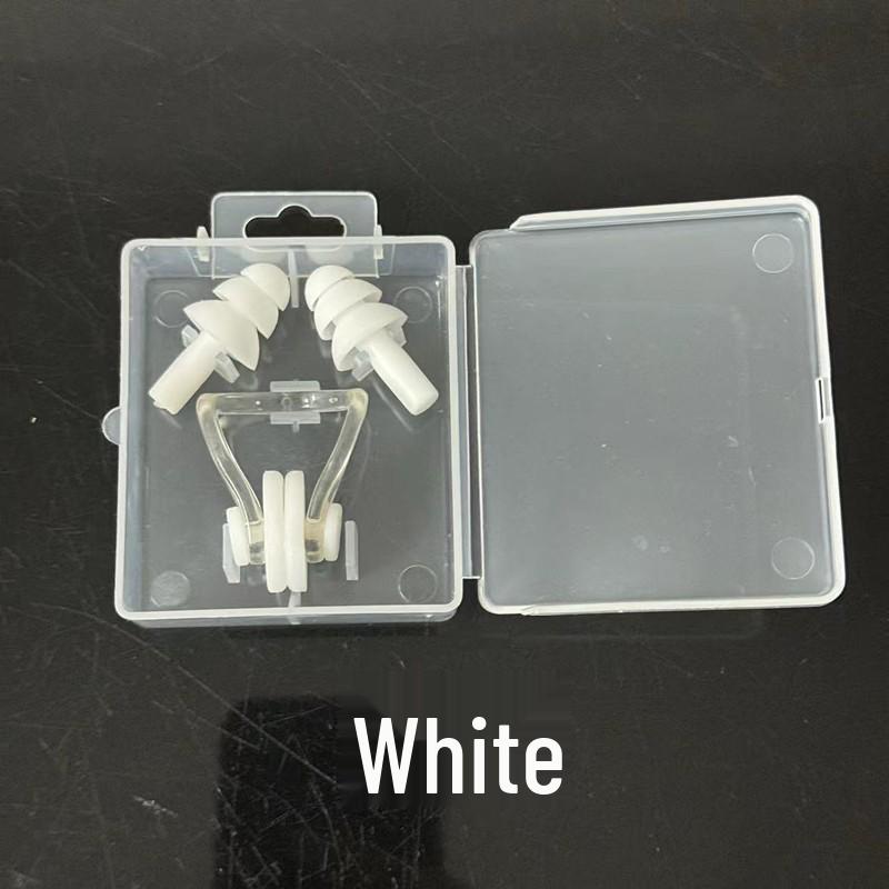 Nose Clip & Earplugs Set for Swimming - Soft Silicone, Waterproof, Universal Fit for Adults and Children