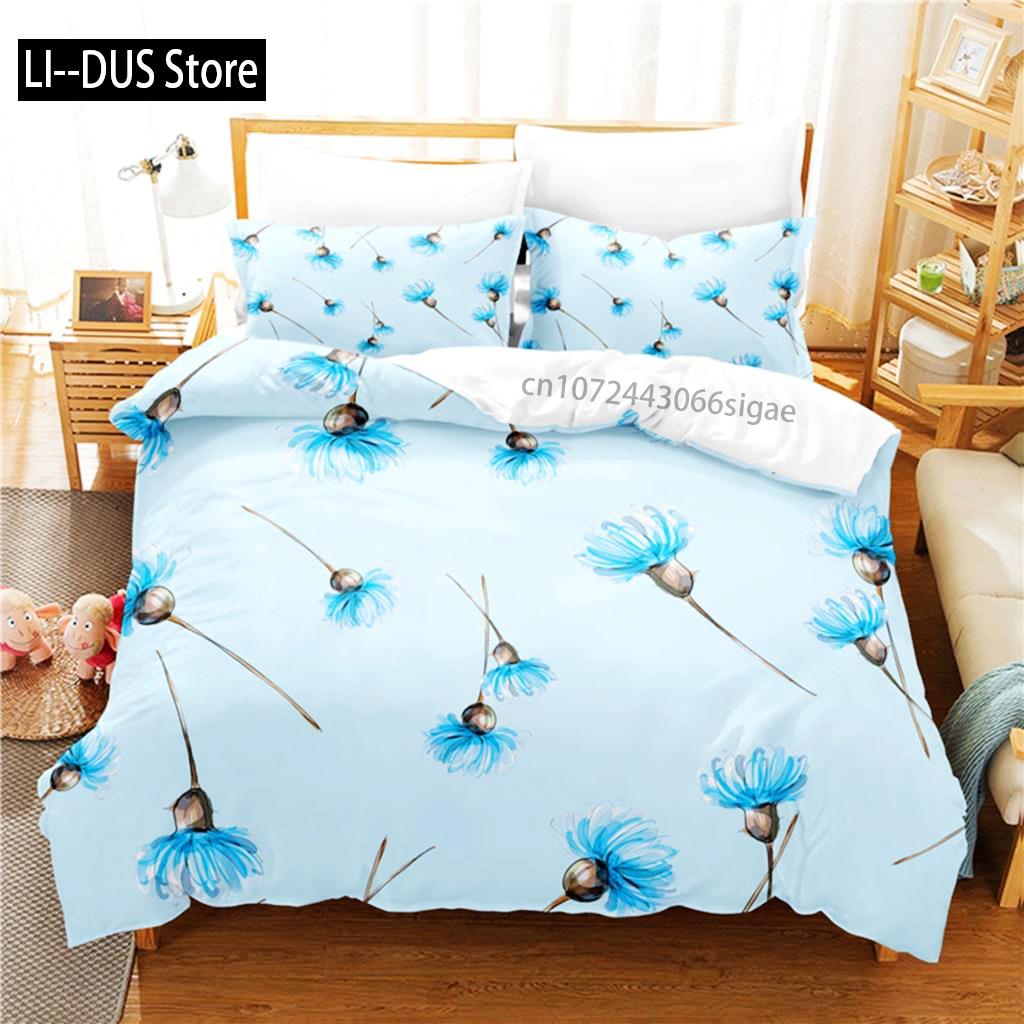 Gardenia Bedding Set Duvet Cover Set 3d Bedding Digital Printing Queen Size Bedding Set Fashion Design