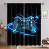 Technology sense game handle curtain future cool sense, a set with two pieces, home bedroom living room curtain Decor