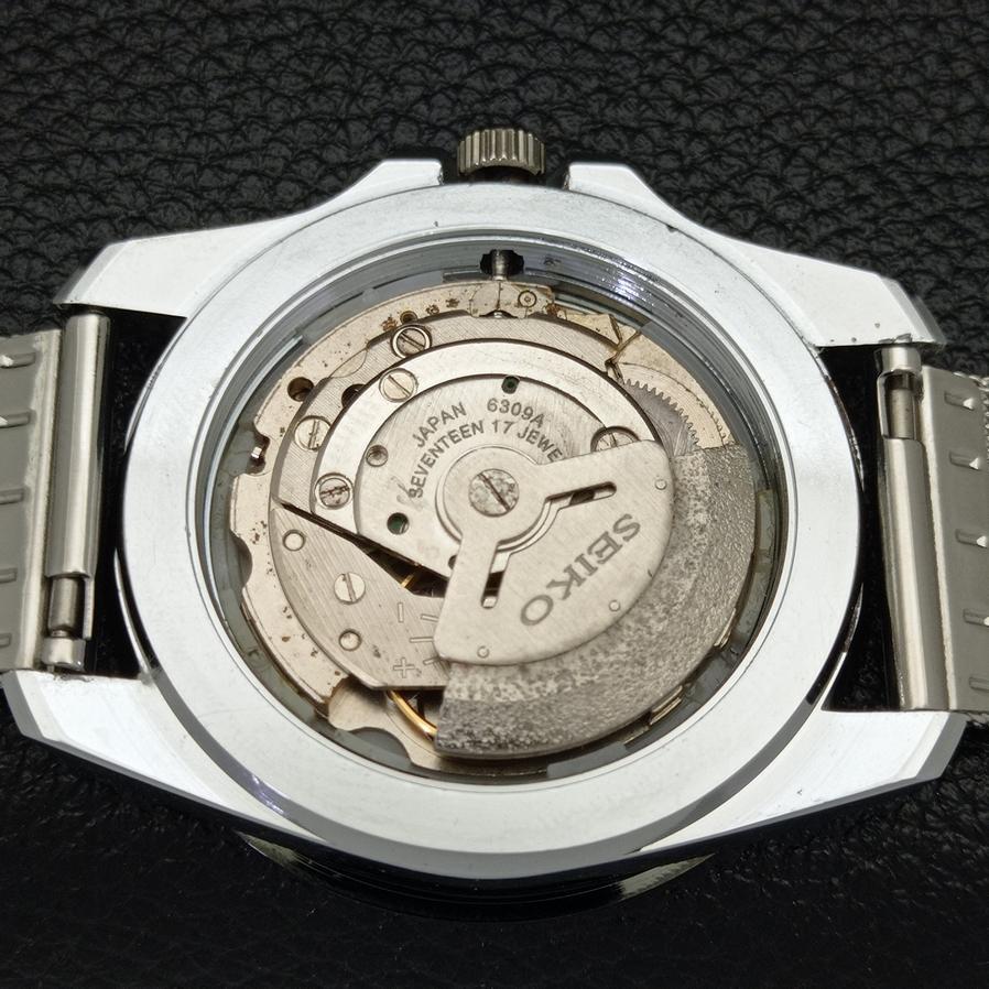 RENOVIZOVANÉ JAPONSKO PÁNSKÉ NÁRAMKOVÉ HODINKY SEIKO 5 AUTOMATIC 6309A S MODRÝM CIFERNIČKEM a426509-2