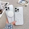 Applicable to iPhone11promax matte transparent mobile phone case Apple 11 magnetic wireless charging acrylic protective case