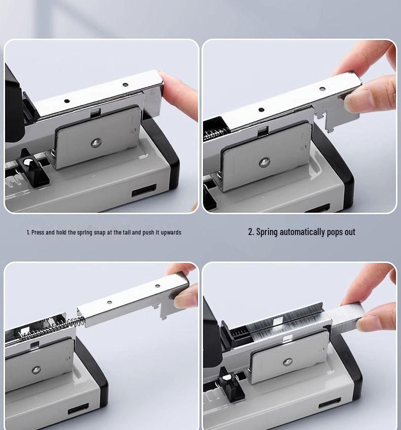 Grampeador de Uso Pesado Huapuda 0100, Grampeia 100 Páginas com Grampos 23/13