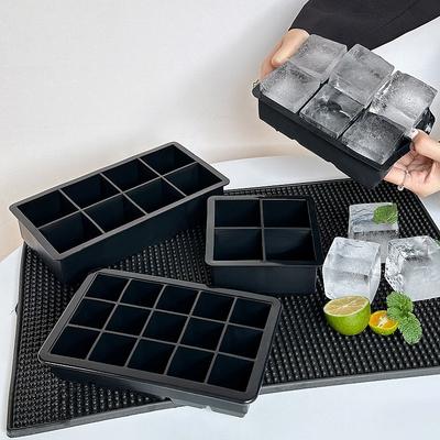 Food Grade Silicone Ice Cube Square Tray Mold DIY Ice Maker Ice Cube Tray Summer Beverage Cooling Kitchen And Bar Tools