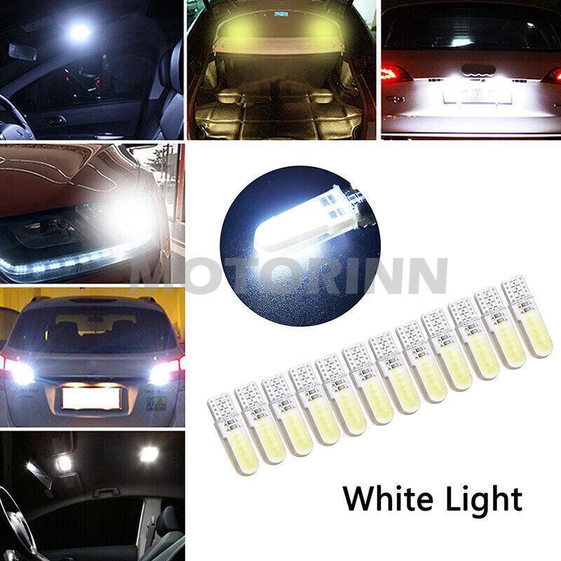 12pcs T10 194 W5W COB 2835 SMD 12LED Car License Light Bulb Super Bright White M