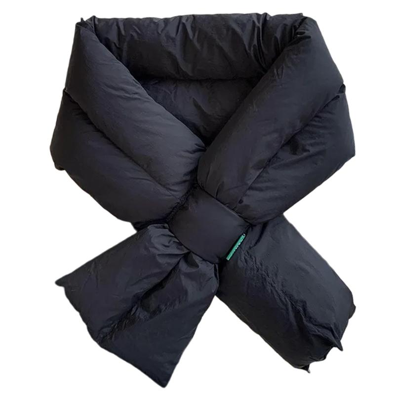 Sciarpa Collo Calda Invernale da Donna, Scaldacollo, Colore Unico, Leggera, Imbottita, Piumino, Sciarpe, Copricollo per Sci all'Aperto