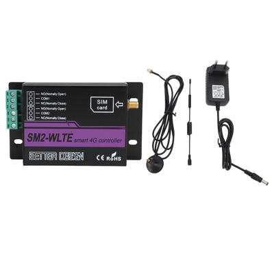 SM2 WLTE EA 2 Kanal 4G SMS Alarm Kontrol Cihazı APP WEB Sıcaklık Nem Bağlantısı SMS Güç