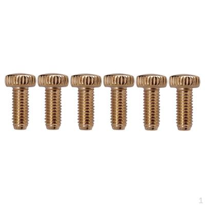 Iron Locked String Saddles Screws for Electric Guitar Pack of 6