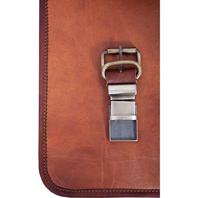 Leather Messenger Bag for Men and Womens Briefcase Vintage Handmade Leather Satchel Laptop Computer Office Shoulder Bag. With Combo Leather Diary